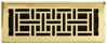 Picture of Decor Grates AJH412 Oriental Steel Plated Floor Register, 4x12 Inches, Bright Brass