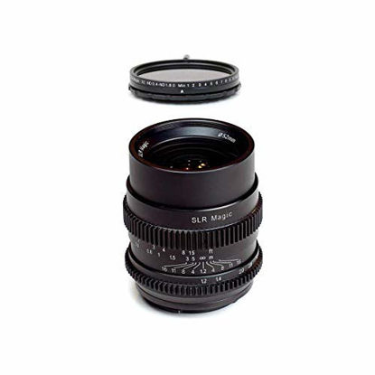 Picture of SLR Magic Cine 35mm f/1.2 FE Lens with Variable Neutral Density Filter Kit for Sony E-Mount