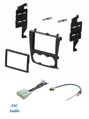 Picture of ASC Audio Car Stereo Install Dash Kit, Wire Harness and Antenna Adapter for Installing a Double Din Aftermarket Radio for 2007 2008 2009 2010 2011 2012 Nissan Altima w/Manual Climate Knobs Only