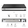 Picture of ZOSI Full 1080p HD H.265+ 16 Channel DVR for Home Security Camera, Hybrid 4-in-1 Surveillance CCTV DVR (Analog/AHD/TVI/CVI) with Hard Drive 2TB, Motion Detection, Mobile Remote Control, Alarm Push