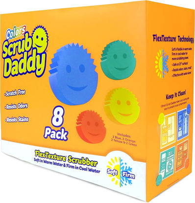 Scrub Daddy Scrub Mommy - Scratch-Free Multipurpose Dish Sponge - BPA Free  & Made with Polymer Foam - Stain & Odor Resistant Kitchen Sponge 3 Count 