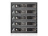 Picture of iStarUSA Group 3x5.25 to 5x3.5 2.5" SAS SATA 6 Gbps HDD SSD Hot-Swap Rack with Key Lock (BPU-350SATA-KL)