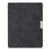 Picture of kwmobile Case Compatible with Kobo Aura Edition 1 - Book Style Felt Fabric Protective e-Reader Cover - Dark Grey