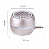 Picture of EaseBuy Mini Portable Speaker with Clear Bass 3.5mm Aux Audio Interface, 3W Mobile Phone Speaker Line-in Speaker Compatible for iPhone/Android Phones/iPad Tablet/Computer/iPod, Gold