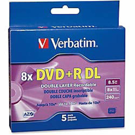 Picture of DVD+R DL 8.5GB W/CS 5PK