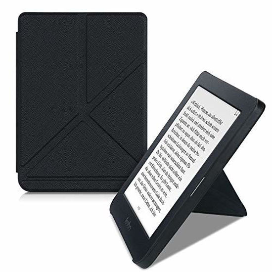 Picture of kwmobile Origami Case Compatible with Kobo Nia - Case Ultra Slim Fit PU Leather Cover with Stand - Black