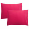 Picture of FLXXIE 2 Pack Microfiber Standard Pillow Cases, 1800 Super Soft Pillowcases with Envelope Closure, Wrinkle, Fade and Stain Resistant Pillow Covers, 20x26, Magenta