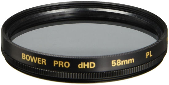 Picture of Bower FP58 58 mm Pro Digital High Definition Linear Polarizer Filter (Black)