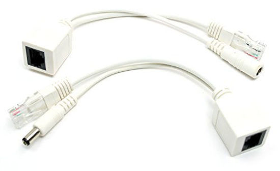 Picture of PoE Texas POE-IO-21 | Passive PoE Injector/Splitter Kit with 2.1mm x 5.5mm DC Connector and 10/100 Ethernet - Extend PoE Over Ethernet to DC Devices