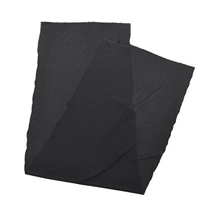 Picture of Speaker Fabric Cloth, 67 * 20 in Chemical Fiber Material Speaker Protective Cover, for Home Speakers, Large Speakers, Stage Speakers(Black)