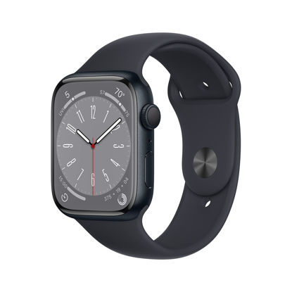 Picture of Apple Watch Series 8 [GPS, 45mm] Midnight Aluminum Case with Midnight Sport Band (Renewed)