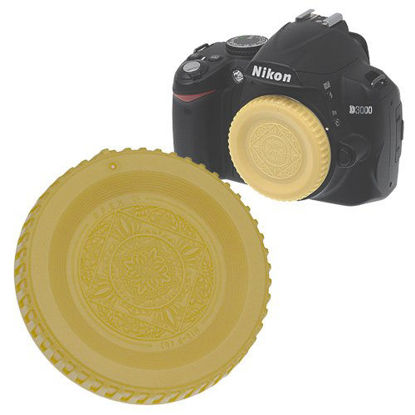 Picture of Fotodiox Designer Gold Body Cap Compatible with Nikon F-Mount Cameras