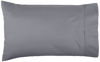 Picture of Amazon Basics 400 Thread Count Cotton Pillow Cases - Standard, Set of 2, Dark Gray