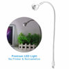 Picture of LED Flexible Desk USB Light, 1W Long Flexible Neck Portable USB LED Table Light USB Rechargeable Reading Lamp Desk Lamp (White Light Silver)