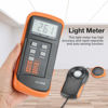 Picture of Digital Luxmeter, LX1330B Digital Luxmeter LCD Display Light Meter 0-200,000 Lux Testing Illuminometer