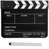 Picture of Vbestlife Film Clap Board, Movie Action Board Cut Scene Director Clapper, Film and Television Photography Props with Whiteboard Pen(White BlackboardPAV1BBE)