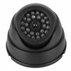 Picture of Black Dummy Fake Camera, Fake Camera, Dustproof Red Flashing LED for Home Security Camera Outdoor Business Use