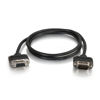 Picture of C2G 52184 Serial RS232 DB9 Null Modem Cable with Low Profile Connectors M/F, In-Wall CMG-Rated, Black (6 Feet, 1.82 Meters)