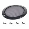 Picture of Jutagoss Speaker Grill 3 inches Black Decorative Round Speaker Cover Cold Rolled Steel Mesh Speaker Cover Audio Accessory 4Pcs