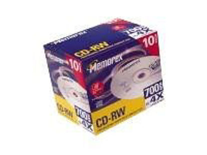 Picture of Memorex Professional - 10 x CD-RW - 700 MB ( 80min ) 4x - jewel case - storage media