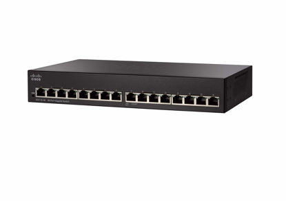 Picture of CISCO DESIGNED Remanufactured SG110-16 Desktop Switch with 16 Gigabit Ethernet (GbE) Ports, Small Business Product Limited Hardware Warranty (SG110-16-NA-RF)