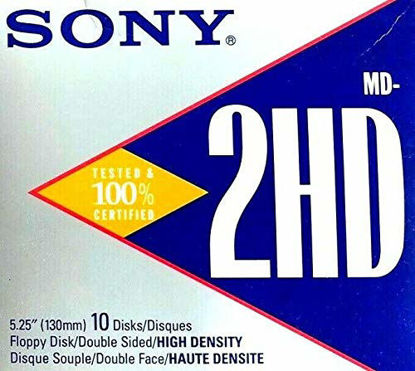 Picture of Sony MD-2HD 5.25" Double Sided High Density Pack of Ten Floppy Disk