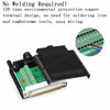 Picture of ANMBEST Thinner DB37 Solderless RS232 D-SUB Serial to 37-pin Port Terminal Adapter Connector Breakout Board with Case Long Bolts Tail Pipe (Male + Female)