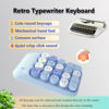 Picture of Seaciyan Wireless Number Pad, Ergonomic Cute Colorful Retro Mini Portable Numeric Keypad, 2.4G Cordless External Keyboard for Computer, Laptop (Blue)
