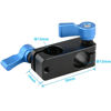 Picture of CAMVATE Right Angle Rod Clamp 15mm Rod 90 Degree Rotate for Video Camera DSLR Rig(Blue)