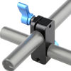 Picture of CAMVATE Right Angle Rod Clamp 15mm Rod 90 Degree Rotate for Video Camera DSLR Rig(Blue)