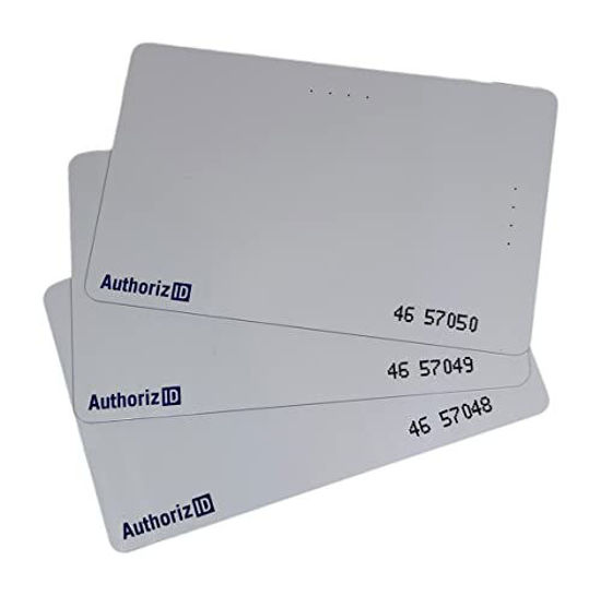 Picture of 200 AuthorizID 26 Bit CR80 Blank Printable Proximity Access Control Cards Custom Numbers