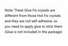 Picture of Jollin Glue Fix Crystal Flatback Rhinestones Glass Diamantes Gems for Crafts Decorations Clothes Shoes 12.0mm SS60 144pcs