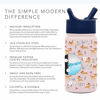 Picture of Simple Modern Disney Water Bottle for Kids Reusable Cup with Straw Sippy Lid Insulated Stainless Steel Thermos Tumbler for Toddlers Girls Boys, Personalized 14oz, Dainty Bambi