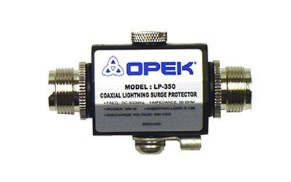 Picture of Coaxial Lightning Antenna Surge Protector for Amateur, Ham, CB & Two-Way Radio - LP-350