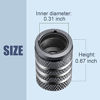 Picture of Tire Valve Stem Cap Cover - (5 Pack) Tire Air Caps Metal with Plastic Liner Corrosion Resistant Leak-Proof Snow Snowflake for Car Motorcycle Bike