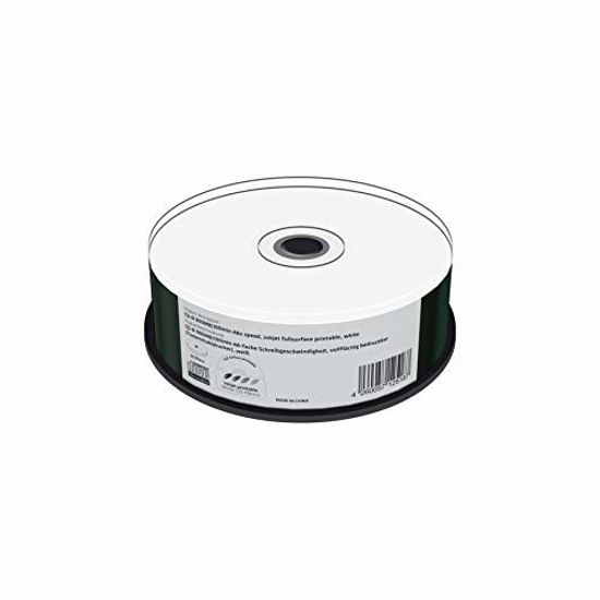 Picture of CD-R 900MB|100min 48x Write Speed, Full Surface Printable (Inkjet Printer), 25 Cake Box