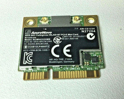 Picture of 724935-001 HP Broadcom 4352 802.11ac Wi-Fi Bluetooth 4.0 WLAN Adapter 5G WiFi 2-Stream 867 Mbps