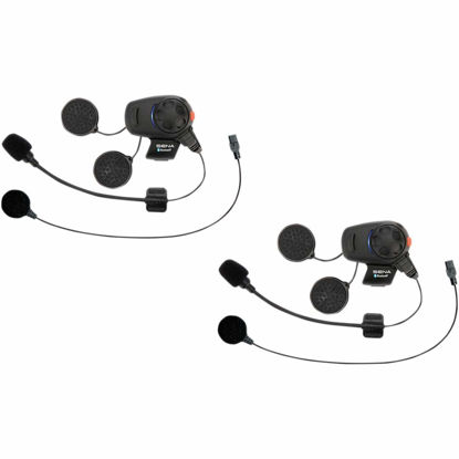 Picture of Sena SMH5D-UNIV Bluetooth Headset and Intercom for Scooters/Motorcycles with Universal Microphone Kit (Dual Pack)