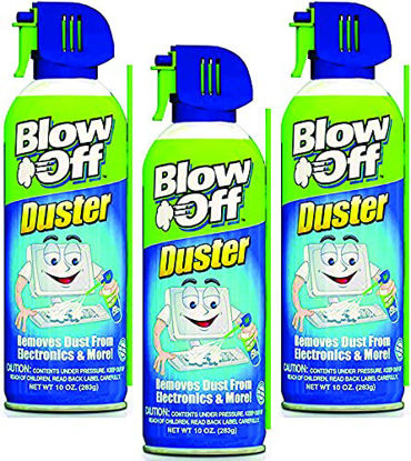 Picture of Air Duster, Can Air, Compressed Air Duster, Cleaning Duster, 10 oz. Can - 3 Cans Per Order