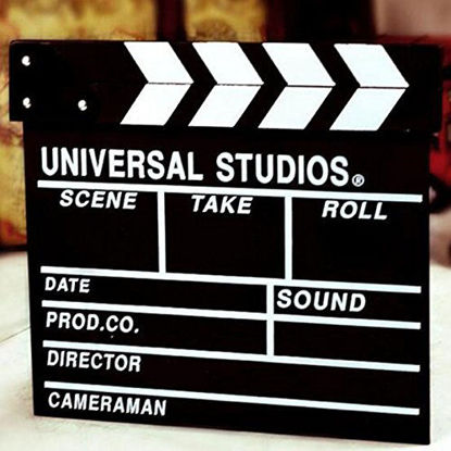 Picture of Black Professional Clapperboard Hollywood Movie TV Clapper Board Universal Studios Prop