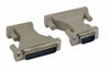 Picture of KENTEK DB9 DB25 Male to Male M/M Serial at Modem Adapter Changer Coupler RS-232 Molded Peripheral Printer