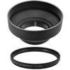 Picture of 82MM UV Filter + 82mm Rubber Lens Hood for Tamron SP 24-70mm F2.8 Di VC USD, 82 mm Ultraviolet Filter & 82 mm Lens Hood, 82mm Rubber Lens Hood