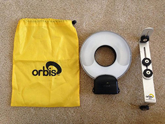 Picture of Orbis Ring Flash Attachment Kit, for Use with Existing Flash / Strobe, One Size Fits Most Flashes, with Orbis Arm, Aluminum Bracket for Mounting the Orbis Ring Flash