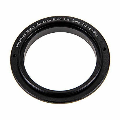 Picture of Fotodiox 52mm Filter Thread Macro Reverse Mount Adapter Ring for Sony Alpha A-Mount (and Minolta AF) Mount SLR Camera Body