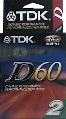 Picture of Pk/2 x 12: Tdk Normal Bias 60 Minute Cassette Tapes (D-60L2)