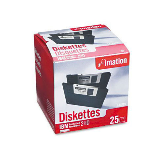 Picture of Imation 3.5 Inch Diskettes IBM-Formatted DS/HD 25/Pack Low Torque Antistatic Design