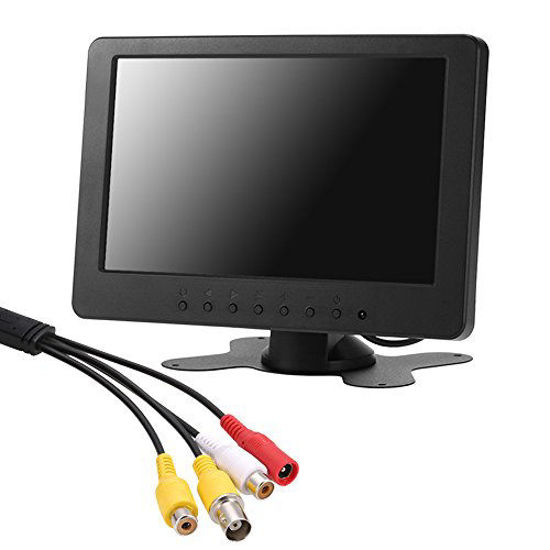 Picture of Docooler 7 inch TFT LCD Monitor Screen 16:9 1024 600 BNC AV Video Audio for PC Security VCD DVD US Plug