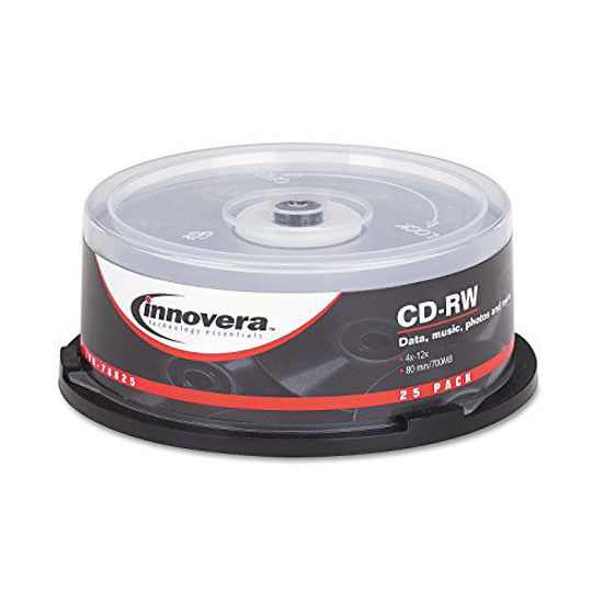 Picture of Innovera 78825 CD-RW Discs 700MB/80min 12x Spindle Silver 25/Pack