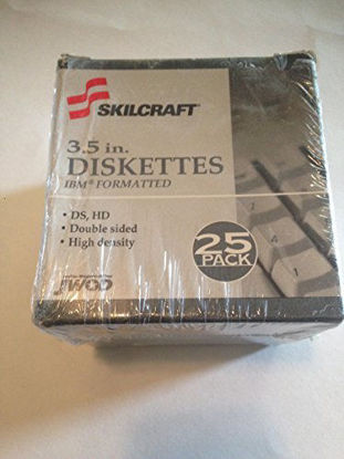 Picture of Skilcraft 3.5 Ibm Formatted Diskettes Double Sided High Density 25 Pack