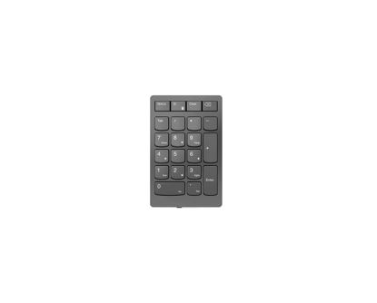 Picture of Lenovo Go Wireless Numeric Keypad - Wireless Connectivity - RF - 2.40 GHz Calculator, TAB, Equal, Esc Hot Key(s) - PC - Scissors Keyswitch - Storm Gray